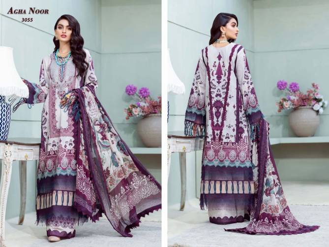 Agha Noor 7 Fancy Casual Wear Laxury Lawn Karachi Cotton Dress Material Collection